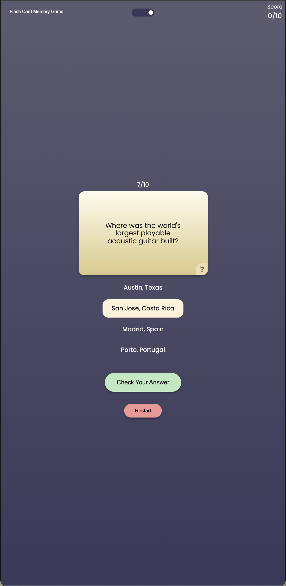 Flash Cards